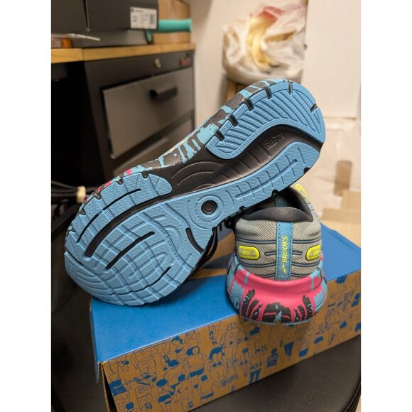 Brooks Glycerin GTS 20 Jadeite/Alaskan Blue/Ebony Running Shoes. SZ 8.5 - Picture 5 of 6